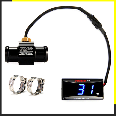 Motorcycle KOSO Water Temperature Mini Meter For XMAX250 300 NMAX CB 400 CB500X Sensor Water Temp Adapter Scooter And Racing ► Photo 1/6