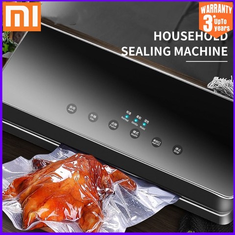 XIAOMI Mijia Vacuum Food Sealers Kitchen Vacuum Sealer Machine Including 10pcs Bags Household Food Saver Vacuum Packing ► Photo 1/6