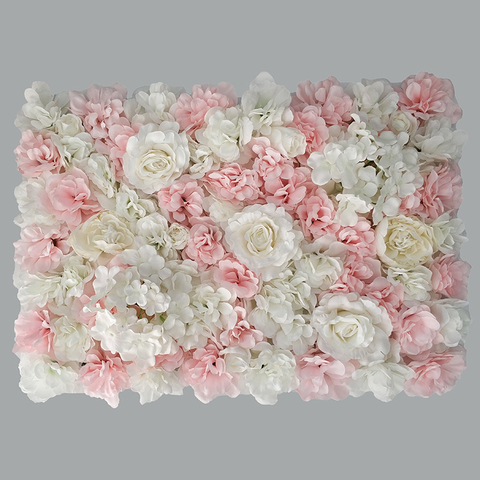 60x40cm Artificial Flowers DIY Wedding Decoration Flower Wall Panels Silk Rose Flower Pink Romantic Wedding Backdrop Decor ► Photo 1/6