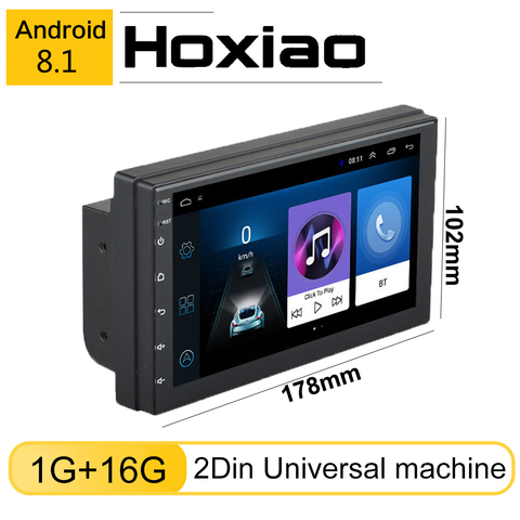 Android 8.1 2+32G Car Radio Autoradio 1 Din 7 Touch Screen Car