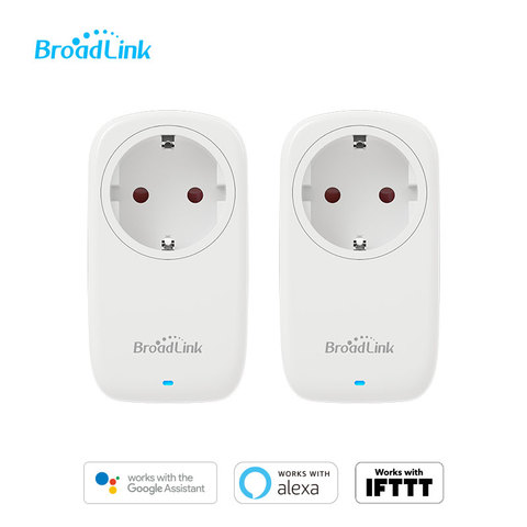 2-Pack EU 16A Wifi smart Socket BroadLink SP4 Electrical Plugs Sockets, Smart outlets Voice control by Alexa and Google Home ► Photo 1/6