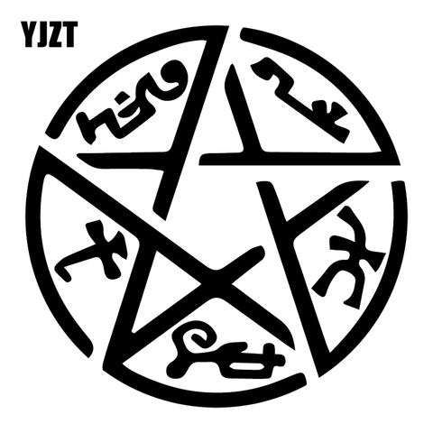 YJZT 15.5X15.5CM Supernatural Demon Trap Funny Car Sticker Vinyl Decals Accessories C25-0601 ► Photo 1/6