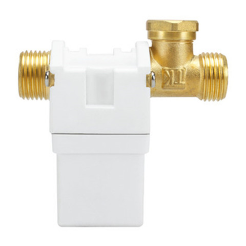 Brass electric solenoid valve G1/2' NC 12v 24v 220v water heater air solar system ► Photo 1/4