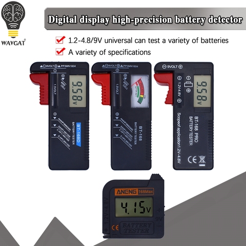 official AN-168 Digital Lithium Battery Capacity Tester Checkered load analyzer Display Check AAA AA Button Cell Universal test ► Photo 1/6