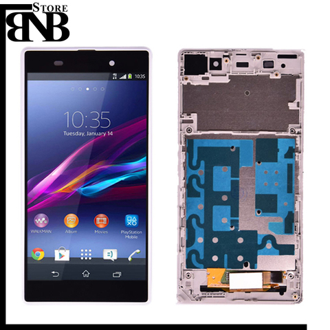 Original For Sony Xperia Z1 L39H C6902 C6903 LCD Display touch screen + digitizer Assembly  with frame  ► Photo 1/1