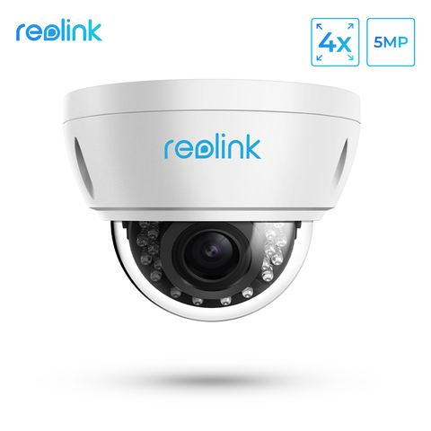 Reolink 5MP Security Camera outdoor PoE 4x Optical Zoom Built-in SD card Slot Vandal proof surveillance camera RLC-422-5MP ► Photo 1/6