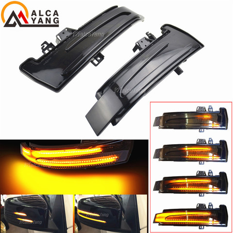 2pcs Dynamic Turn Signal LED Light Side Mirror Indicator For Mercedes Benz W204 CLA A B C E S GLA GLK CLS Class W176 W212 ► Photo 1/6