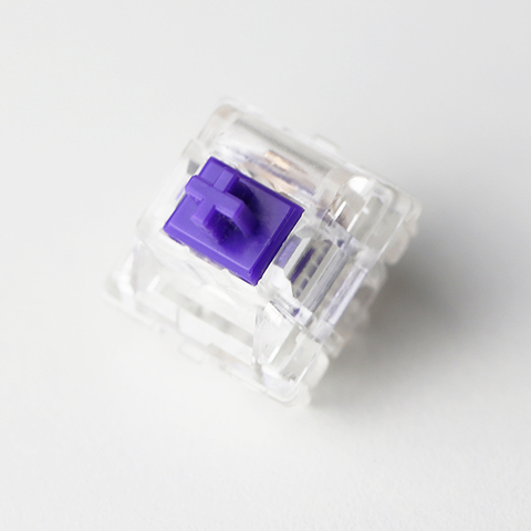 DUROCK Medium Tactile Key Switches 65g Gold Plated Spring Purple Stem Mechanical Keyboard Switch (MX Clear Alternative) ► Photo 1/6