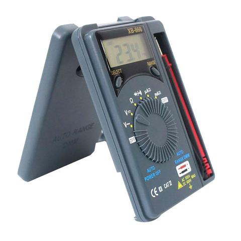 XB866 Portable Mini Digital LCD Multimeter Auto Range DC AC Volt Ohm Tester ► Photo 1/6