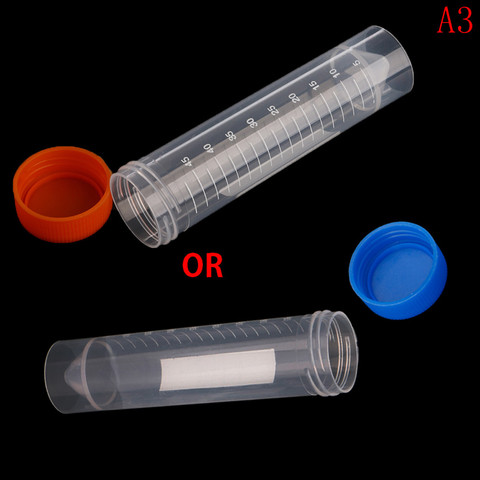 10pcs 50Ml Plastic Transparent Centrifuge Tube With Scale Free-standing With Screw Cap Laboratory School Educational Supplies A3 ► Photo 1/4