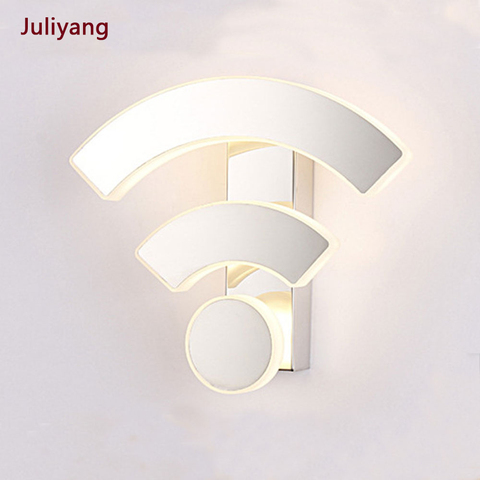 Simple and creative WIFI Acrylic sconce Modern bedroom bedside lamp Hotel aisle wall lamp AC90V-260V ► Photo 1/6