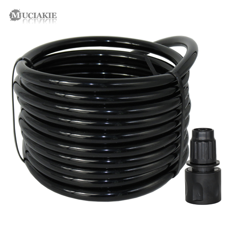 MUCIAKIE 25M 8/11mm Garden Water PVC Hose 3/8'' Watering Tubing Garden Irrigation Tube with Black Quick Connector ► Photo 1/6