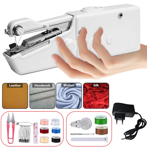 Handheld Sewing Machine Mini Household Hand Sewing Machine Portable  Electric Stitch Needlework Set for DIY Clothes Stitchin - Price history &  Review, AliExpress Seller - SuSuMu Store