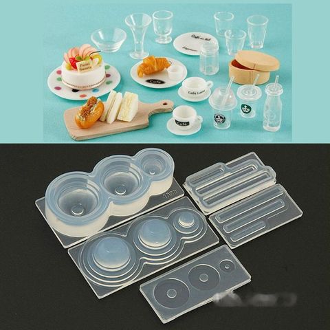 Mini stereoscopic bowl silicone mold resin molds DIY Simulation Bowl  jewelry manufacturing process resin molds for jewelry