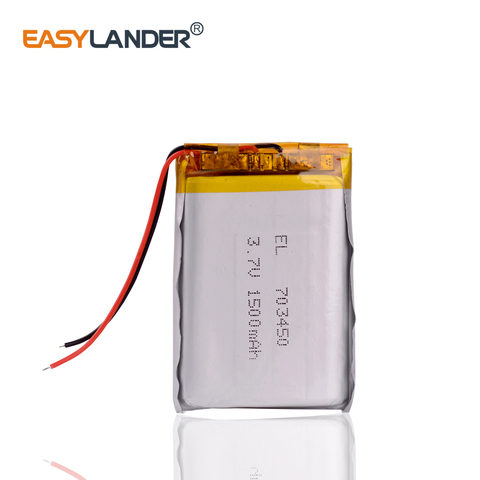 703450 3.7V 1500mAh Rechargeable Li-Polymer Li-ion Battery For MP4 MP5 PDA GPS DVR  DVD power bank Speaker E-book  693450 703549 ► Photo 1/6