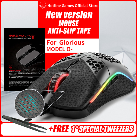 Hotline Games Mouse Anti-Slip Tape for Glorious MODEL O- Mouse Sweat Resistant Pads Mouse Side Anti-Slip Stickers Mouse Skates ► Photo 1/6