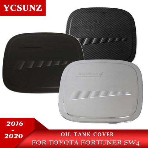 car Accessories Chrome Decorative Fuel Tank Cap Cover For Toyota Fortuner hilux SW4 2016-2022 ► Photo 1/6