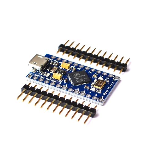 New Pro Micro for arduino ATmega32U4 5V/16MHz Module with 2 row pin header For Leonardo in stock . best quality ► Photo 1/3