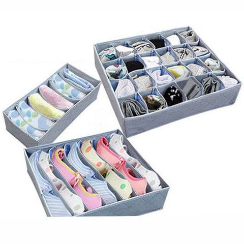 3pcs/set Portable Underwear Organizer Multifunctional Closet Organizer for Underware/socks/ties Home Underwear Storage Box ► Photo 1/6