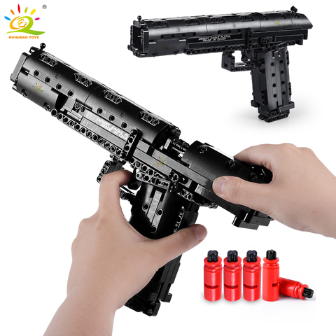HUIQIBAO 563PCS Desert Eagle Toy Model Building Blocks Set Technic Assembly Bricks City DIY Weapon Game Gun Children Toys Gift ► Photo 1/6