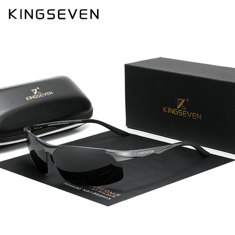 KINGSEVEN 2022 Aluminum Men Polarized Sunglasses Aviation Driving Sun Glasses Male Sport Sunglasses lunette Soleil Homme ► Photo 1/4