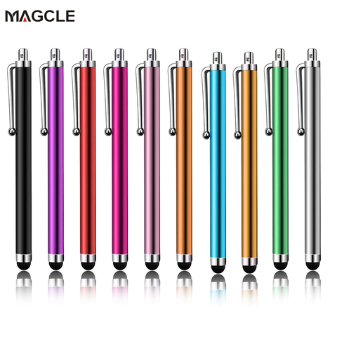 10Pcs/lot Metal Capactive Stylus Pen Touch Screen Pens for Tablet PC for All Capacitive Screen Stylus Pen with Pen Clip ► Photo 1/6