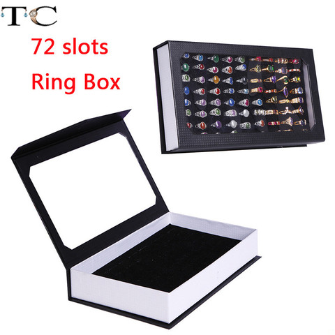 Rings Display Tray Rectangle Jewelry Display Tray Container 72 Slots Rings Storage Case Earrings Box Ring Box Display Storage ► Photo 1/6