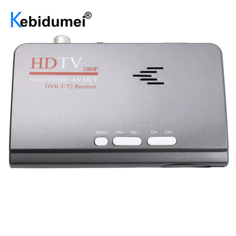 Kebidumei 2017 Newest Smart TV Box EU/US Plug 1080P HD DVB-T2/T TV Box HDMI USB VGA AV Tuner Receiver Set-top Box Digital ► Photo 1/6