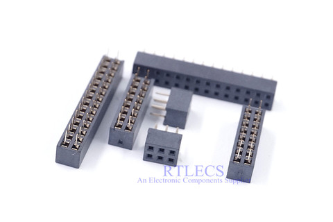 10pcs 2.00 mm PCB Female Header Pin Strip 4 6 8 10 12 14 16 20 22 24 26 30 32 34 36 40 60 80 Pin 2 Rows DIP Through Hole Solder ► Photo 1/6