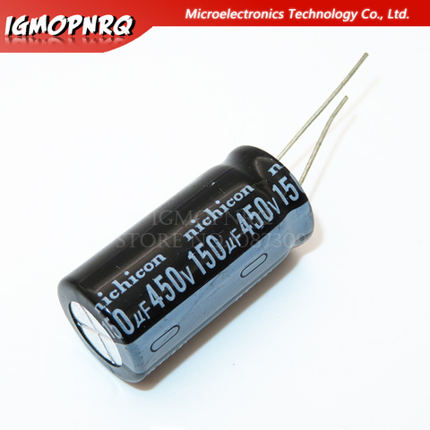 5PCS 450v150uf 150uf450v 18*35 450v 150uf 18x35 Electro Electrolytic capacitor ► Photo 1/1