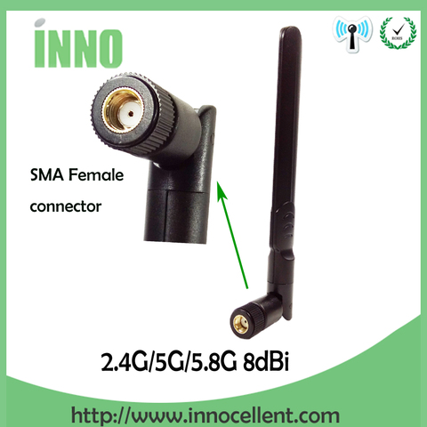 2pcs 2.4GHz 5.8Ghz 5G Antenna RP-SMA 8dBi wifi Antenna Dual Band 2.4G 5G 5.8G WI FI antena aerial SMA female wireless router ► Photo 1/6