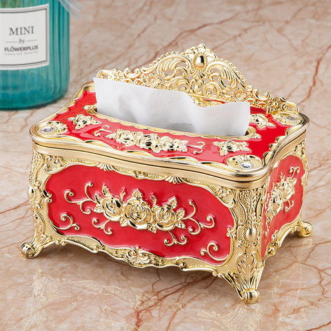 Household kitchen plastic tissue box acrylic napkin holder box simple fashion car tissue box tissue holder living room dining ta ► Photo 1/6