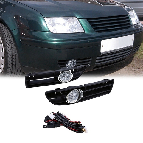 Car LED Foglamp Front Grille For-VW Bora Jetta MK4 1999-2007 1 Pair ► Photo 1/6