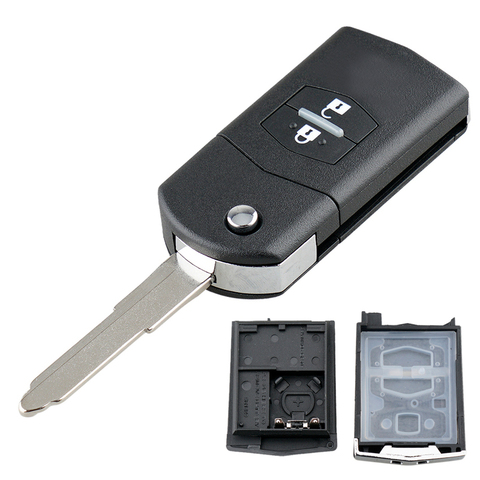 2 Buttons Car Key Remote Control Folding Housing Auto Key Case Replacement Fit for Mazda 2 3 5 6 BT50 CX-5 CX-7 CX-9 RX8 ► Photo 1/6
