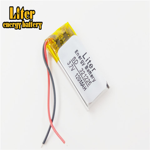 321225 3.7v 120mah li-polymer battery rechargeable lithium polymer lipo battery 3.7v 120mah 301225 ► Photo 1/4