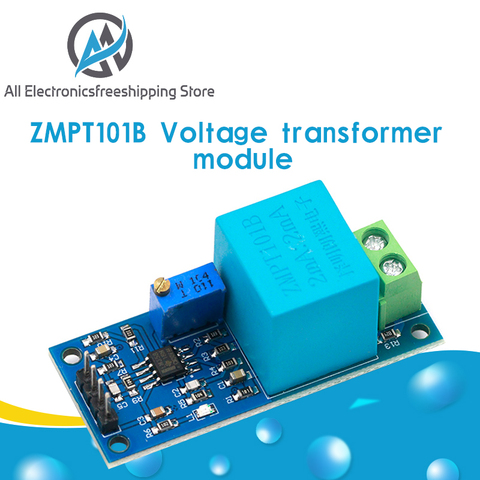 Active Single Phase Voltage Transformer Module AC Output Voltage Sensor Mutual Inductance Amplifier for Arduino Mega ZMPT101B ► Photo 1/6