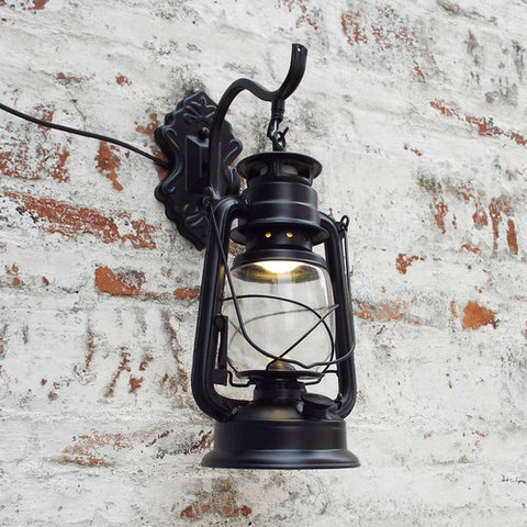 Retro Antique Vintage Rustic Lantern Lamp Wall Sconce Light Fixture Outdoor E27 ► Photo 1/6