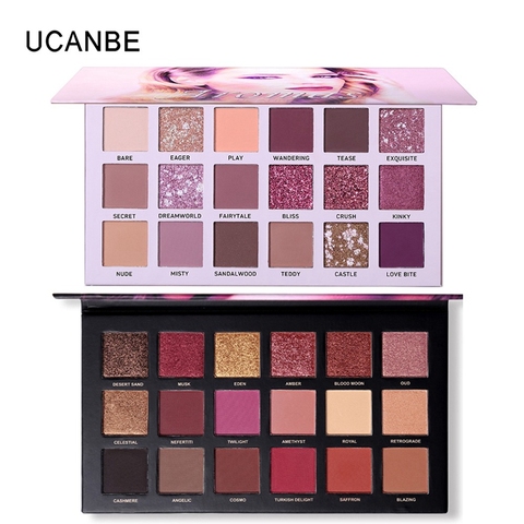 2pcs/ lot UCANBE Brand Best Selling Eye Shadow Makeup Set Glitter Shimmer Matte NUDE Palette Eyeshadow Shining Pigment Cosmetics ► Photo 1/6