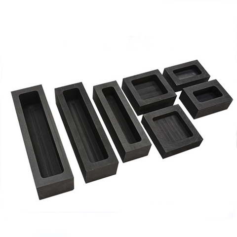 High Purity Graphite Casting Ingot Bar Mould For Gold Silver Copper Melting Refining Jewelry Casting Mold ► Photo 1/6