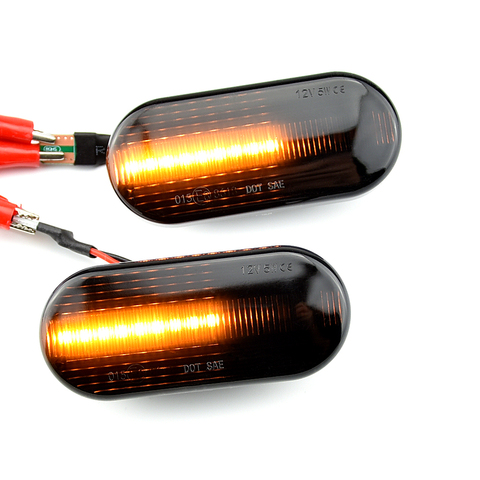 2 pieces Led Dynamic Side Marker Turn Signal Light Sequential Blinker Light For Volkswagen VW Bora Golf 3 4 Passat 3BG Polo SB6 ► Photo 1/6