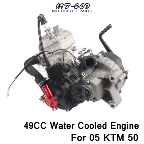 Water cooled engine 2 stroke 47CC 49CC for 05 50 JR SX 50 SX PRO SENIOR Mini ATV  Dirt Pit Cross Bike ► Photo 1/6