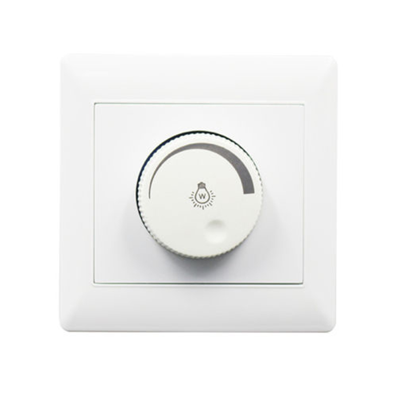 UK Rotating Triac LED Dimmer Switch Wall Socket For Light Lamp 100W  220~250V Concealed dimmer switch Lighting spare parts ► Photo 1/6