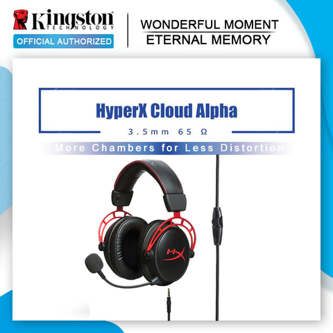 Kingston E-sports Headphones HyperX Cloud Alpha Gaming Headset With a microphone For PC PS4 Xbox ► Photo 1/4