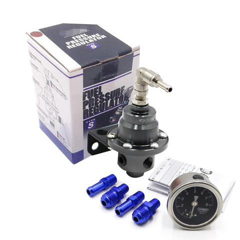 Universal Adjustable Fuel Pressure Regulator tomei type With gauge and instructions ► Photo 1/6