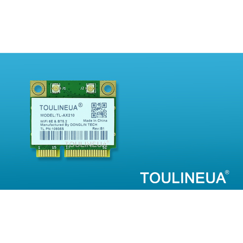 TL-AX210 AX210 WIFI 6E BT5.2 intel AX210HMW Mini PCIe wifi6 Intel AX210NGW WiFi Network Card PK AX200 9260AC 8265ac ► Photo 1/3