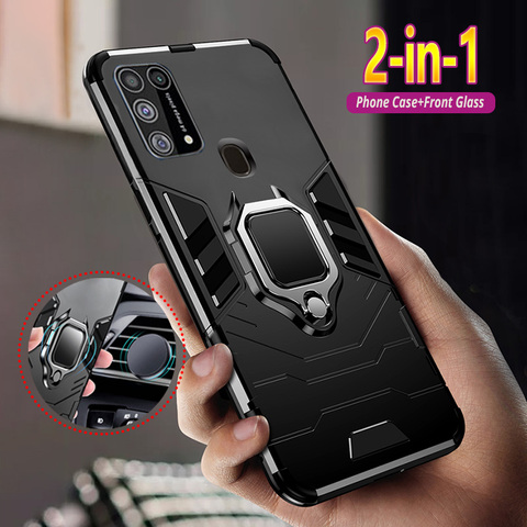 Case For Samsung Galaxy M10 M20 M30 M40 M30S M11 M21 M31 J4 Prime J6 Plus 2022 Armor Shock Proof Magnetic Phone Cover Coque ► Photo 1/6