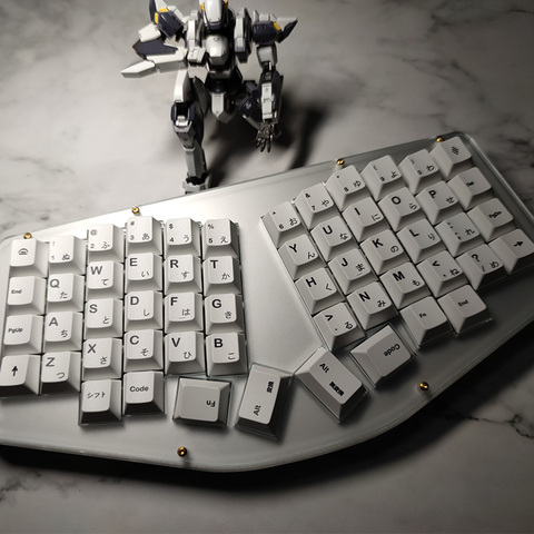 Minimalist White Japanese Keycaps for Mechanical Keyboard Keycap PBT Sublimation Key Cap Cherry Profile ► Photo 1/6