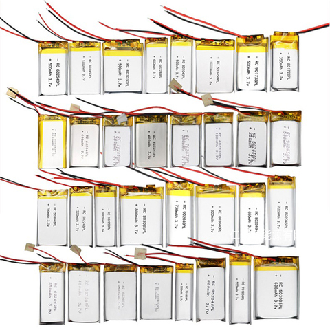 3.7V 1000mAh,1200mAh 1800mAh polymer lithium battery set for toy Bluetooth digital electronic products model airplane lithium ba ► Photo 1/6