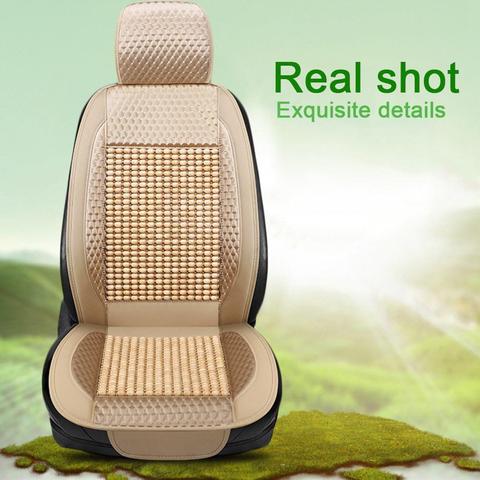 Wood Bead Car Seat Cover Summer Accessories Seat Pad Covers Cooling Breathing Seat Massager Cushion 3 Colors For Option ► Photo 1/6