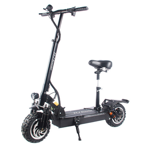 FLJ Upgrade T113 60V 3200W Electric Scooter with Turn Signal 11inch Off Road Wheel Strong power e bike  scooter electrico ► Photo 1/6